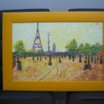 Imagen de cuadro enmarcado "Torre Eiffel" Oleo sobre lienzo Enmarcado