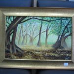 Imagen de cuadro enmarcado "Bosque con Alma" Oleo sobre lienzo Enmarcado